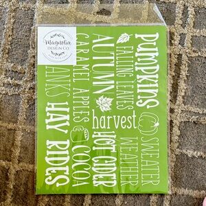 Magnolia Design Co Reusable Stencil- Fall Subway